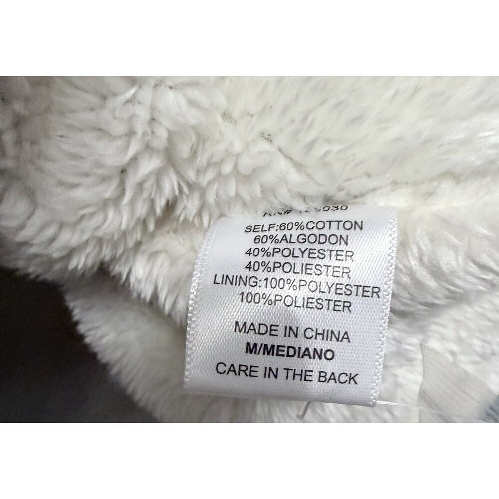 Love Tree Faux Fur Lined Flannel Shirt Shacket Size Medium Green Plaid NWT - Picture 4 of 5